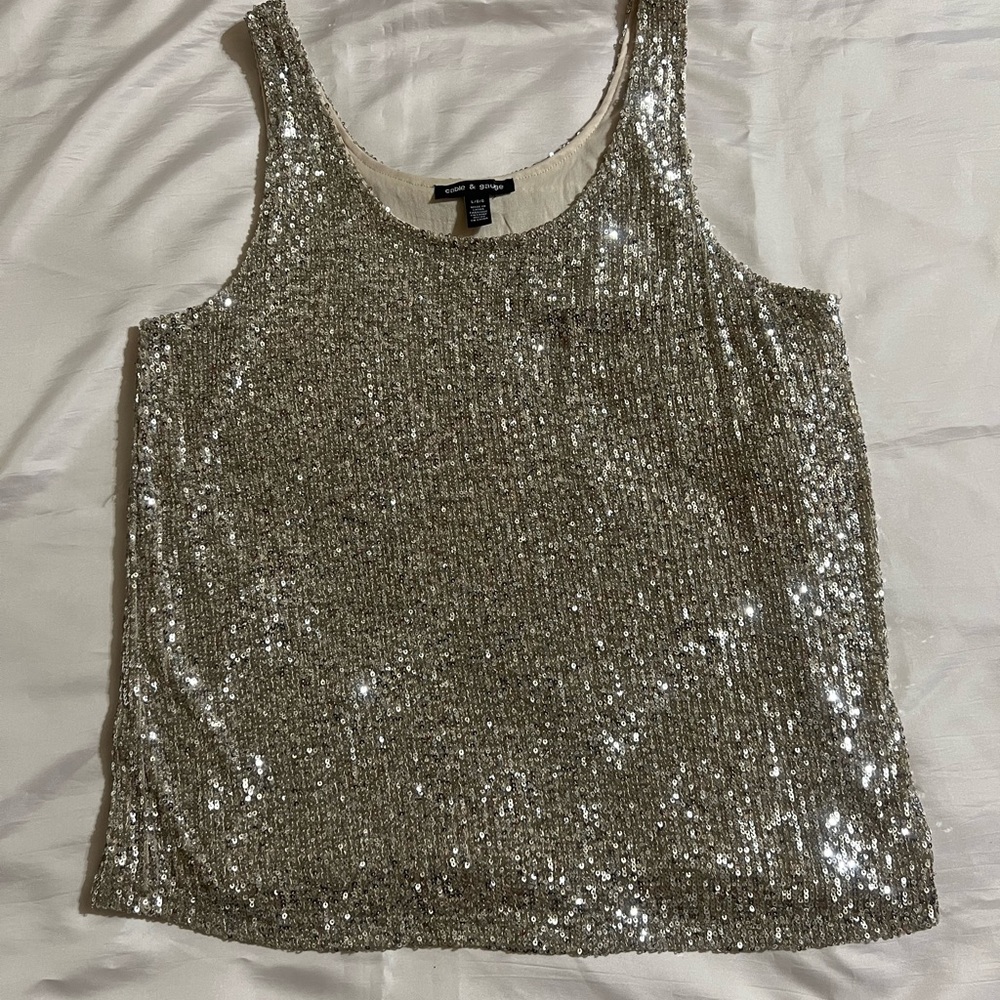 Sequin I Womens I Tank Top I Metallic